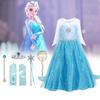 Платье принцессы Эльзы для девочек, костюм на Хэллоуин, детское сказочное платье