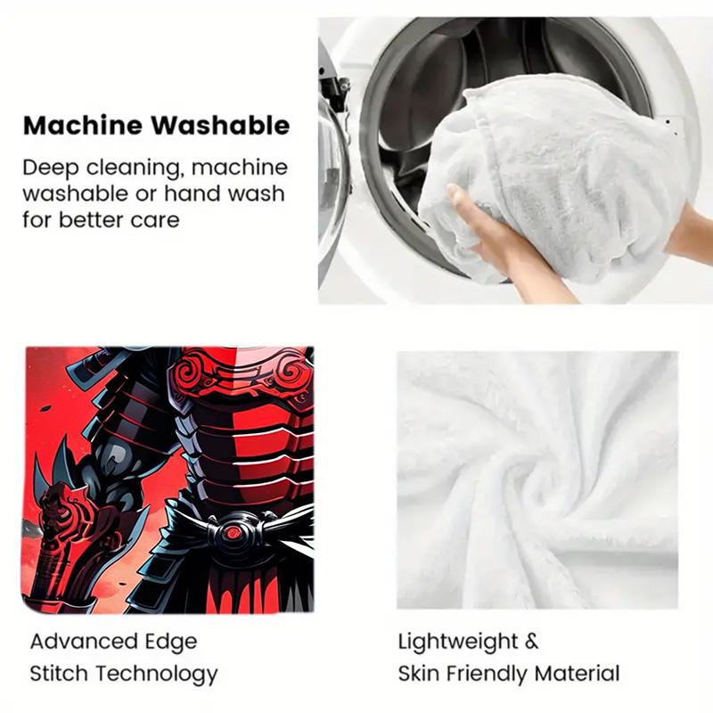 Samurai 2D Flat Pattern Flannel Blanket High quality All Seasons Warmth and Comfort Perfect for Christmas Gifts.SMT0917511