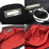 USED Salvatore Ferragamo EX-21 4913 Gancini canvas/leather black SilverMetal