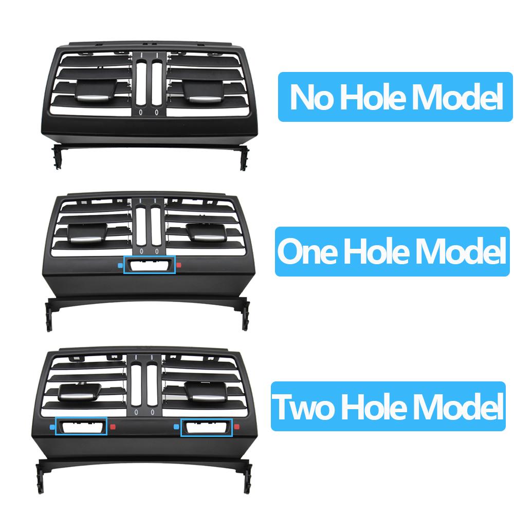 LHD RHD Car Rear Fresh Air Conditioning AC Vent Grille Outlet Cover ForBMW X5 X6 E70 E71 E72