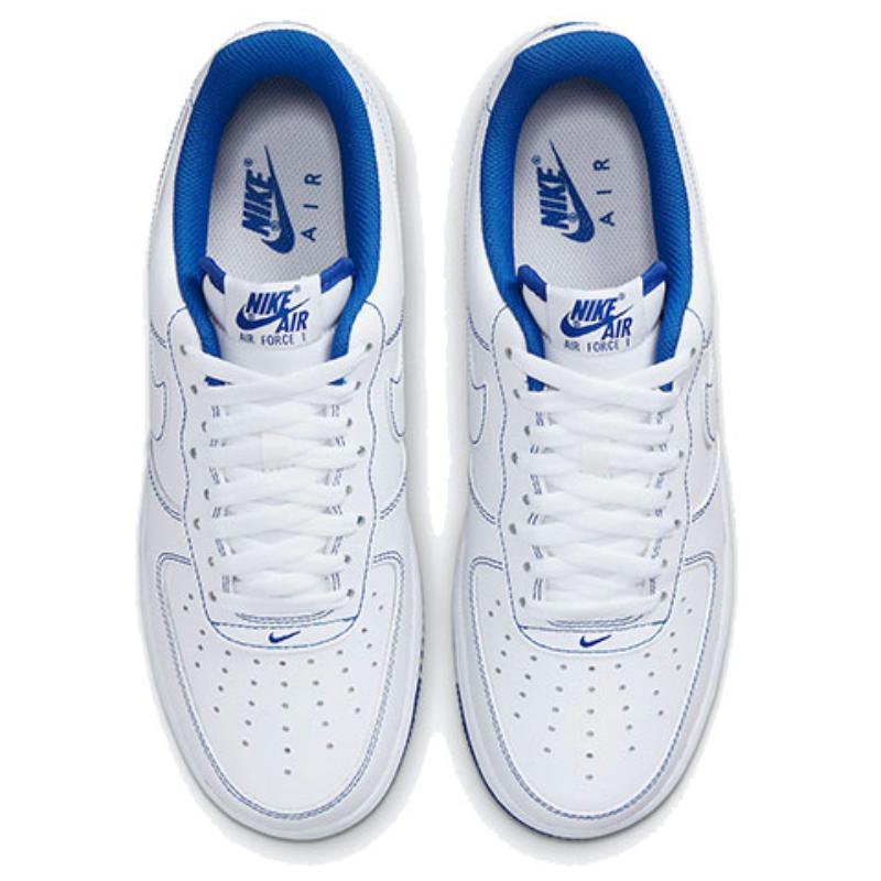 Nike Air Force 1 '07 'Contrast Stitch White Game Royal' Sneakers CV1724-101
