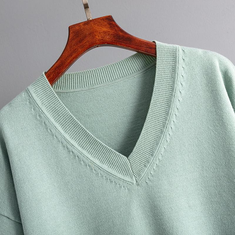 Autumn and Winter Women's Sweater Set Fashion Loose Casual Long-sleeved Sweater Pants Two-piece Set