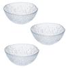 ADERIA Shonai Craft Glass Tableware Small Bowl Clear Diameter 13 X Height Sleet Small Bowl Pack of 3 Made In Japan Crystal Glass 5.5cm F-70399