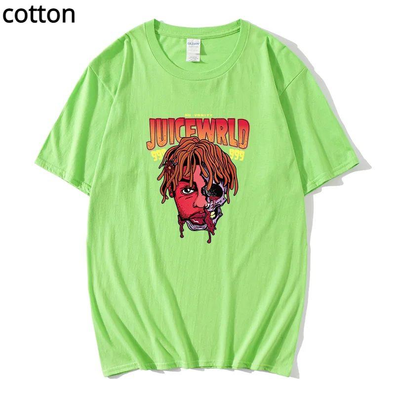 Футболка Рэп Мужская крутая уличная мода Трендовая футболка Узор Принт Футболка Хип-хоп Топ Футболка