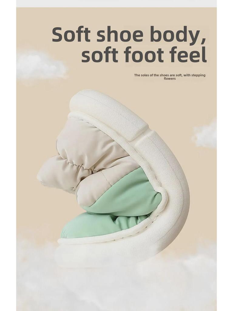 2023 Новые водонепроницаемые нескользящие теплые хлопковые домашние тапочки для женщин и мужчин