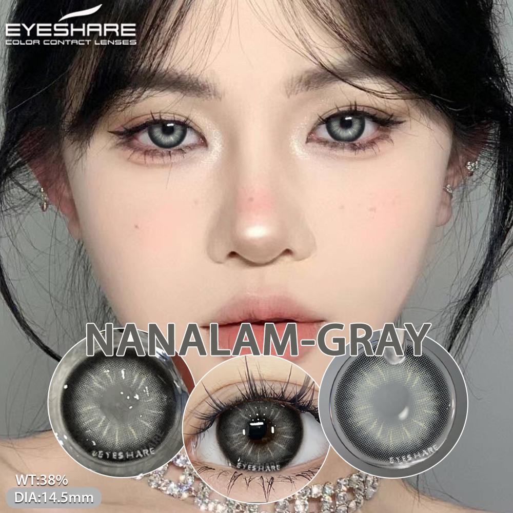 1 пара модных цветных контактных линз для глаз серые линзы для глаз голубые контактные линзы для карих глаз цветные контактные линзы для макияжа зеленые контактные линзы