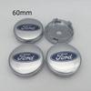 KLYD4 NEW 4pcs 3D for 54mm 56mm 60mm 68mm Ford Car emblem Wheel hub Center Cap Badge covers sticker Decal styling auto Accessories