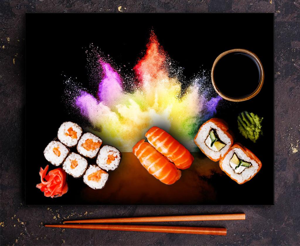 GLASS PLATE CUTTING BOARD 52x40 EXPLOSION