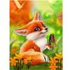 5D Diy Diamond Painting Pretty Fox Diamond Embroidery Cross Stitch Kits Home Decor Handmade Gift