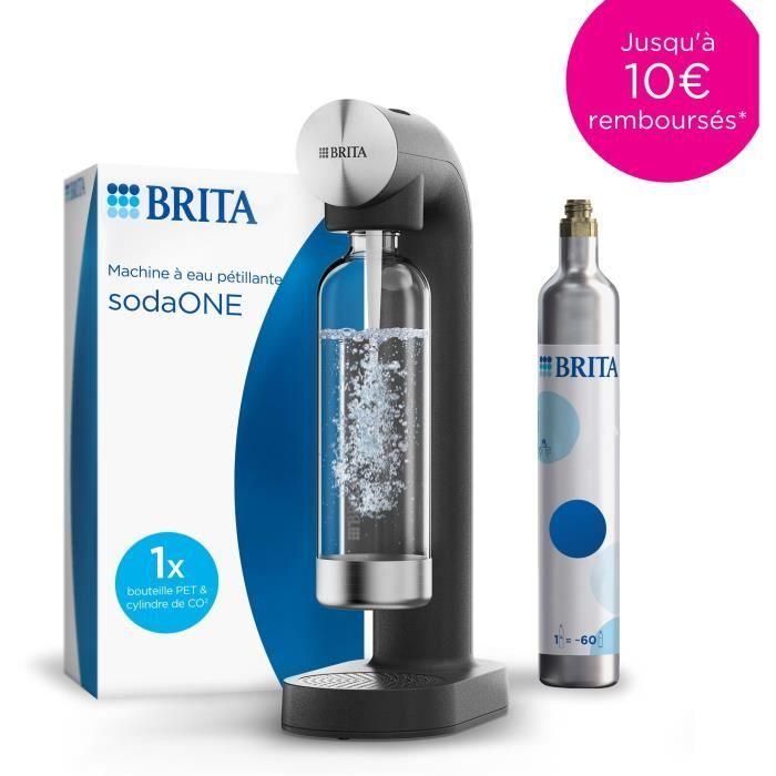 Газификатор BRITA - SodaONE Черный - 1 бутылка 1 л и 1 баллон CO2 в комплекте