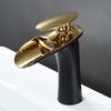 Basin Faucets Waterfall Bathroom Faucet Single Handle Basin Mixer Tap Bath Antique Faucet Brass Sink Water Crane Silver