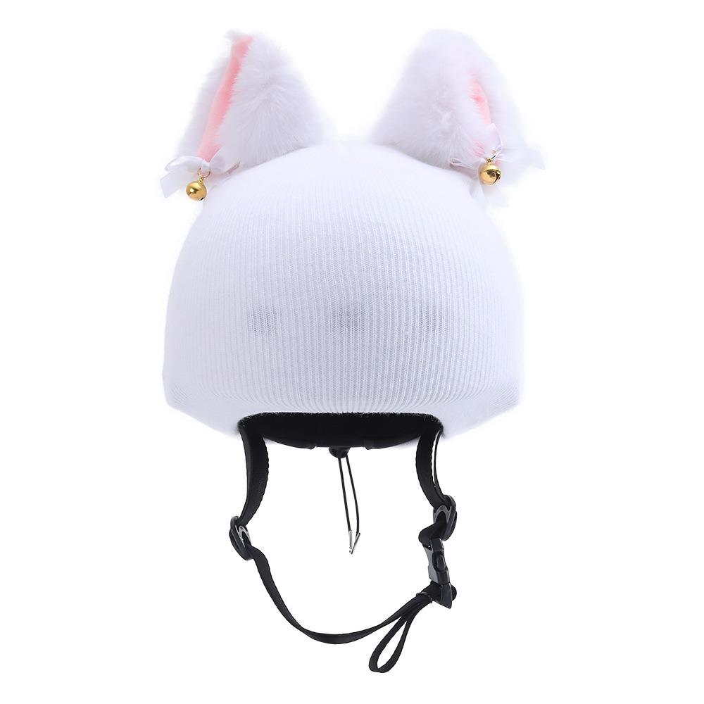 Ski Helmet Hat Cover Cute Cartoon Cat Ears Baby Same Single and Double Board Battery Helmet Cover Unisex