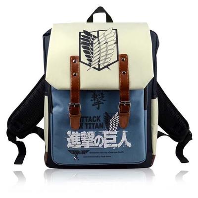 Атака Титанов Аниме Shingeki no Kyojin Рюкзак Школьная сумка через плечо Косплей
