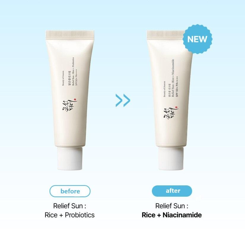 Beauty of Joseon Рельефное Солнце : Рис + Ниацинамид SPF 50+ PA++++ 50мл*2 шт.