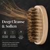 2PCS Curved Design Wave Brush Oval Shape Mustache Comb Beard Shaping Tool  Travel Grooming