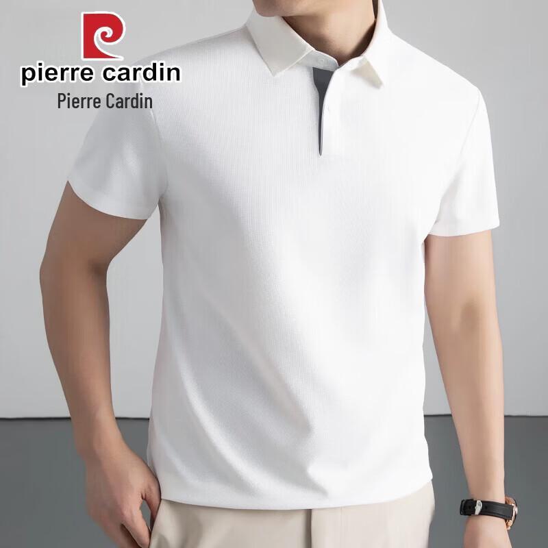 Pierre Cardin Мужская футболка-поло с коротким рукавом из ледяного шелка