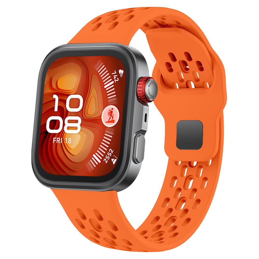 Спортивный дышащий силиконовый ремешок для HUAWEI WATCH FIT 4 Pro FIT4 / FIT 3 Наручный браслет Ремень Аксессуары