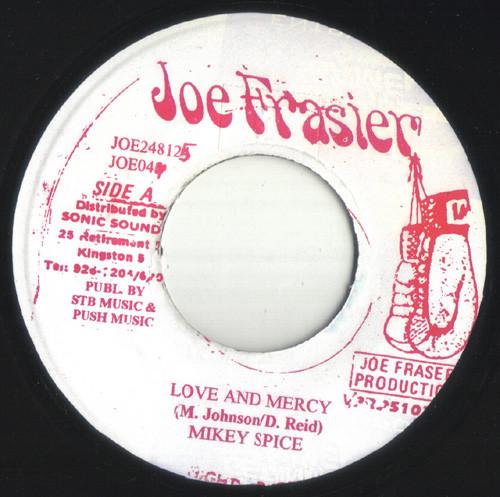 7-дюймовая пластинка MIKEY SPICE Love And Mercy JOE047 Joe Frasier 2002 Ямайка Регги Ска Даб Б/у
