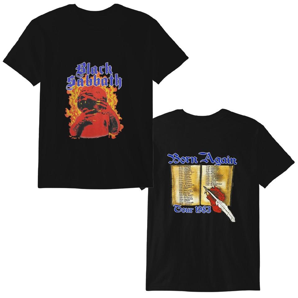 Футболка Black-Sabbath 1983 Born Again Tour Классическая футболка