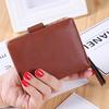 Yogodlns Women Short Standard Leather Wallet Hollow Out Leaves Decor Female Day Clutch Card Holder Money Purse Bags