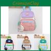 Color Blocked Backpack Kindergarten Backpack Casual Kids Schoolbag Lightweight
