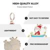 1 Pair Christmas Santa Sleigh Ear Jewelries Alloy Silver Ear Rings