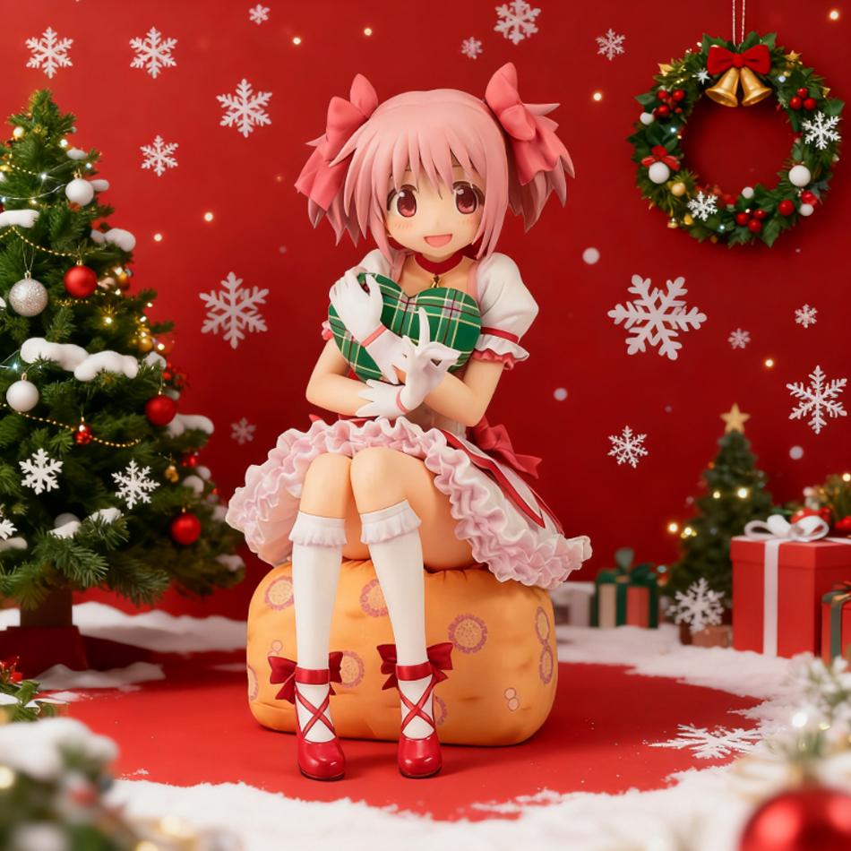 - Магическая девочка Мадока Магика 14 см Сидящая Фигурка ПВХ Настольное Украшение Милая Коллекционная Игрушка Детский Подарок