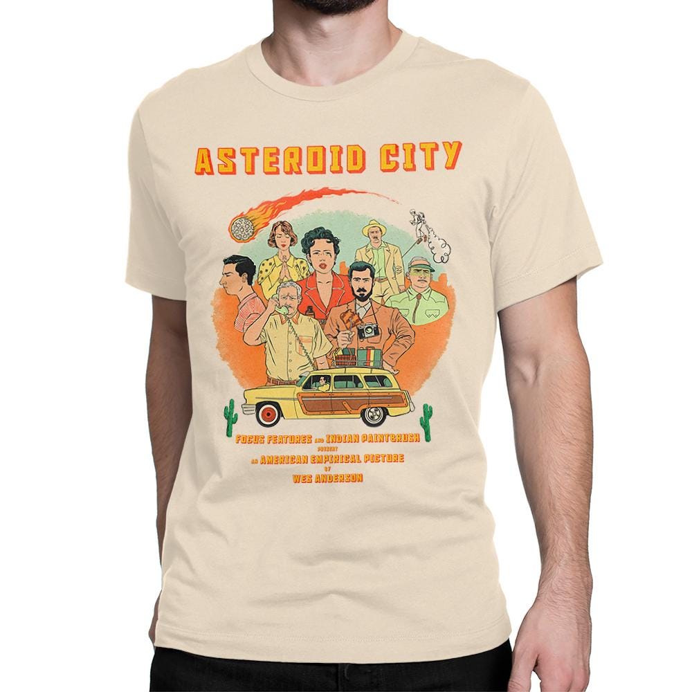 Asteroid City by Wes Anderson Art T-Shirt, Men's and Women's Sizes (AND-70011)