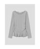 8SECONDS Long-Sleeve Tiered T-Shirt For Layering Gray
