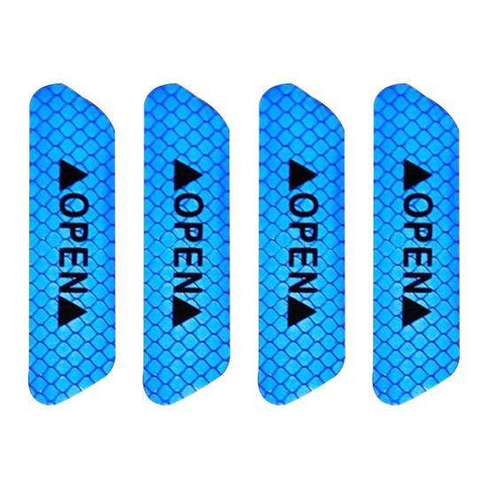 4шт открытые двери автомобиля светоотражающие знаки безопасности предупреждающие наклейки декор