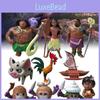 Moana 10pcs Figurine Anime Statuary Cake Ornament Christmas Gifts Garnish Toys