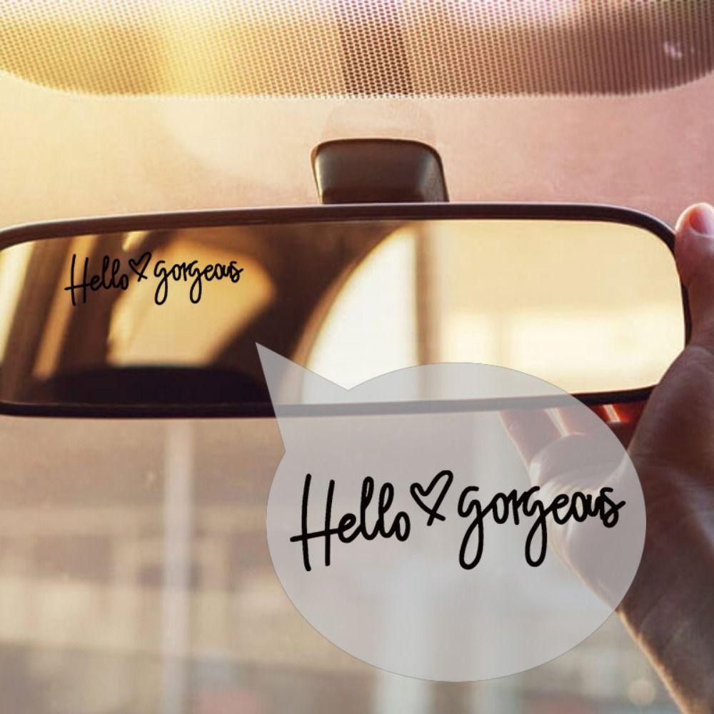 Hello Gorgeous Hello Gorgeous Cartoon Sticker Hello Gorgeous Decals Theme Styling Decorative
