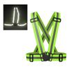 High Visibility Elastic Reflective Vest Belt Fluorescent Green Safety Strap for Night Running