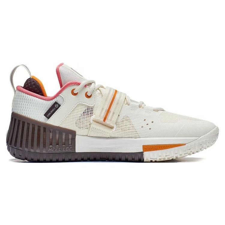 Li Ning Fury Comfortable Sports Non-Slip Wear-Resistant Low-Top Running Shoes Men Sneakers Beige ABFT027-5