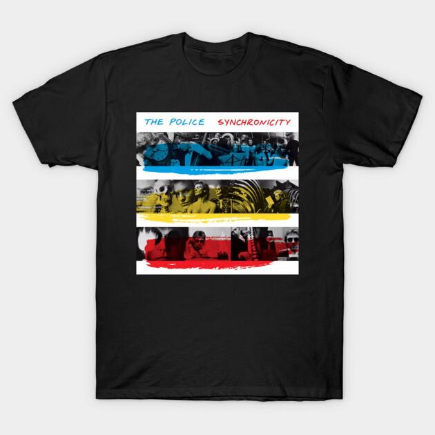 Asian Size Cotton Unisex Tshirt Print T-shirt The Police - Synchronicity album 1983 T-shirt No-Cut Print Regular Fit
