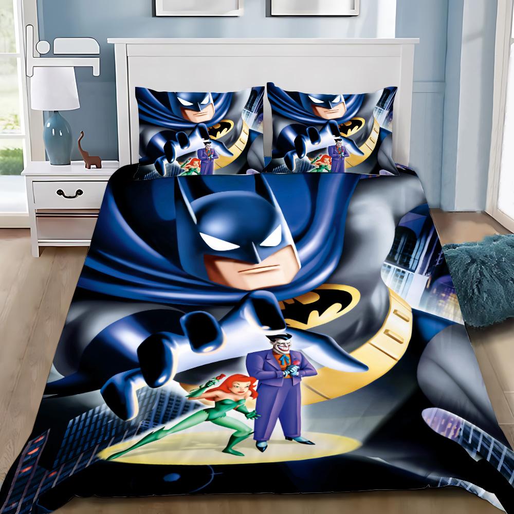 Hot Super Hero B-BatmanS Duvet Cover Pillowcase B-BatmanS Bedding Set Adult Boy Girl Bedroom Decoration Children Gift