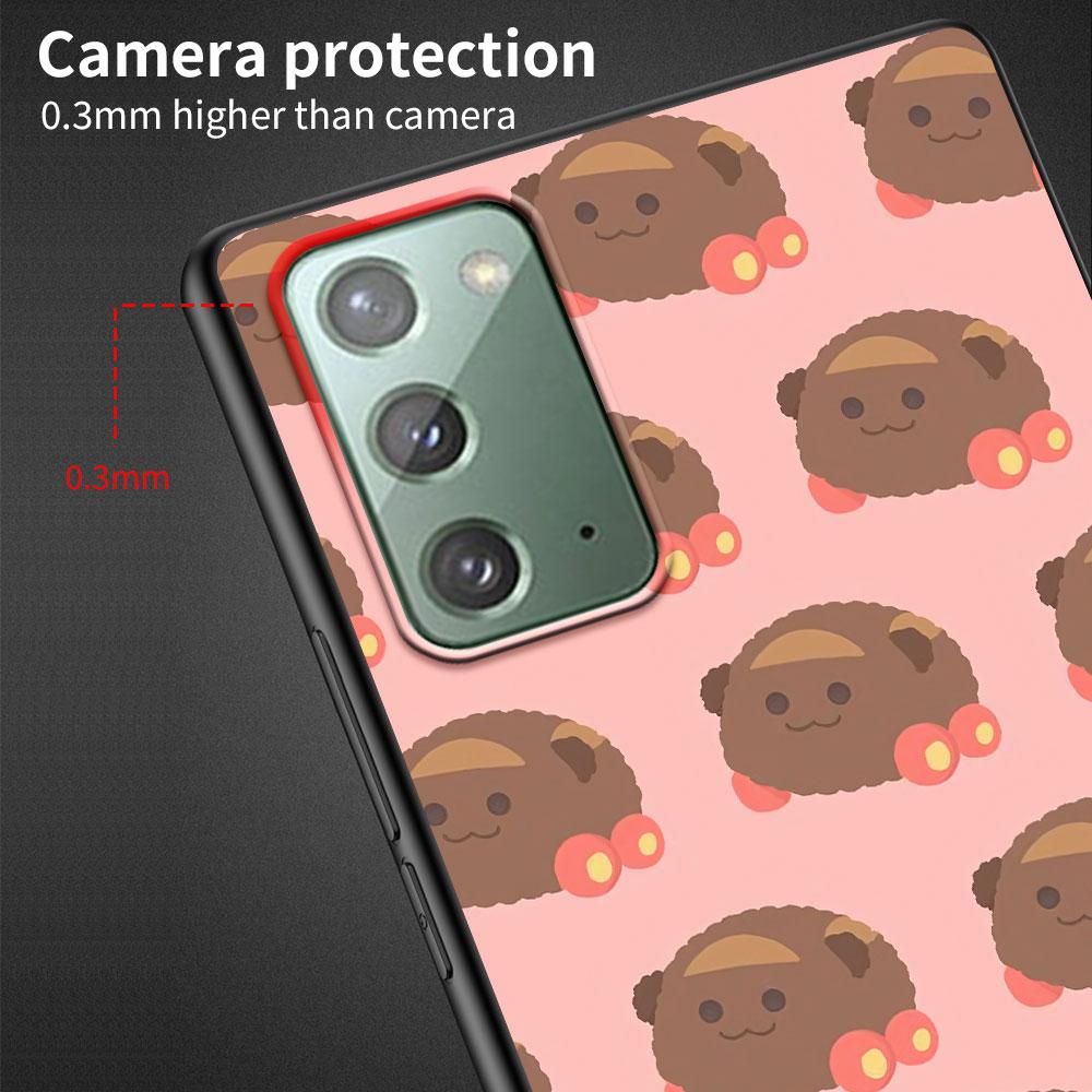 PUI PUI MOLCAR Милый чехол для Samsung Galaxy Note 20 Ultra 8 10 Lite 9 TPU Чехол для телефона Note 10 Plus Черный Мягкий чехол Funda Capa