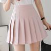 Women's Solid Color All-match Pleated Skirt A-line Short Skirt Anti-glare High Waist Skirt College Style Short Skirt
