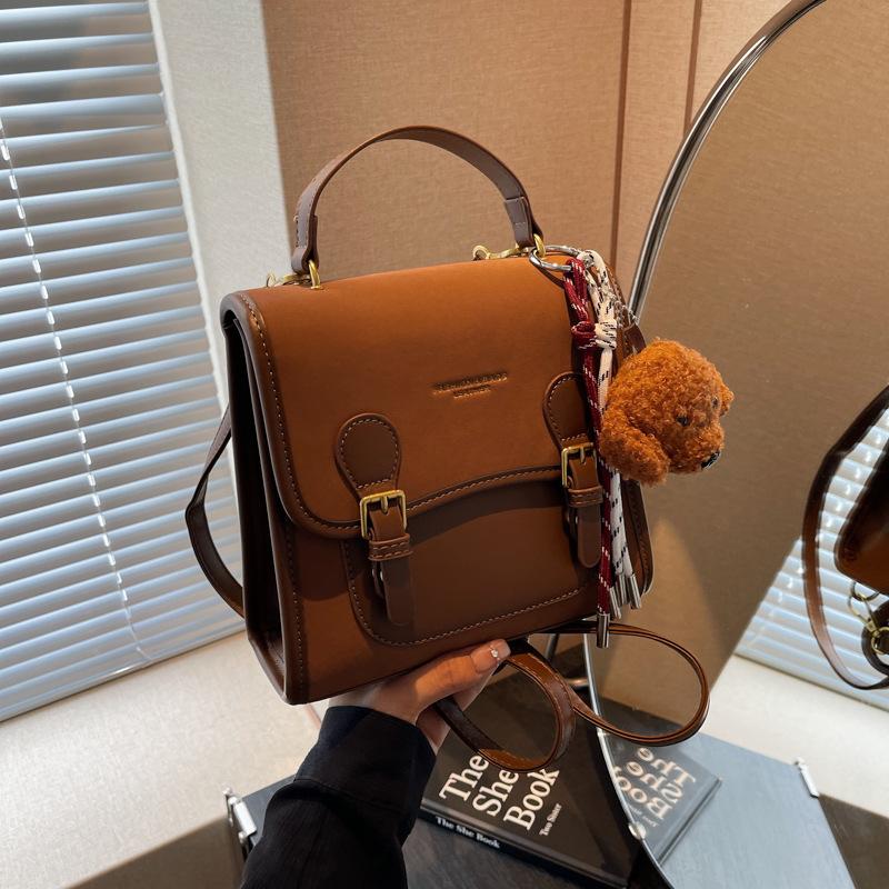 Осенне-зимний ретро женский рюкзак 2024 новый универсальный рюкзак изысканный мини контрастного цвета школьный рюкзак