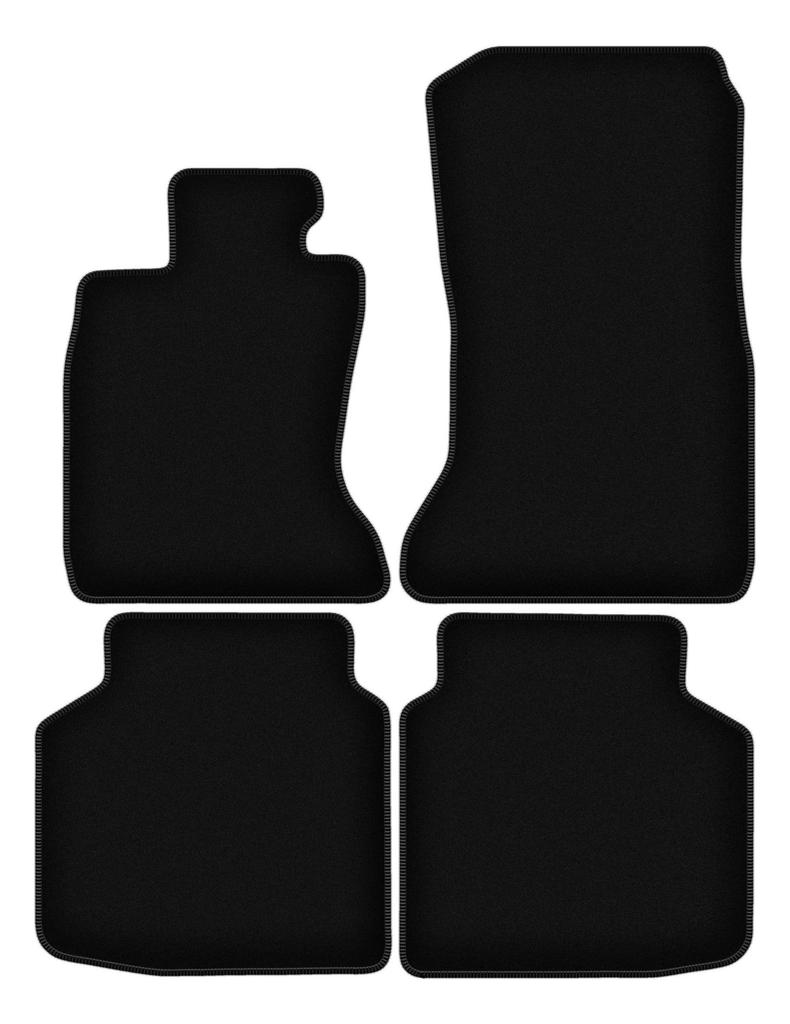BASIC black velour floor mats for: BMW 7 F02 xDrive (2008-2015)