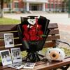 Bear Animal Bear Graduation Bouquet Lovely Bow Tie Bear Plush Bouquet Decoration  Birthday Party