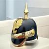 Brass Leather Prussian Pickelhaube Helmet Handcrafted German Imperial Style Gift