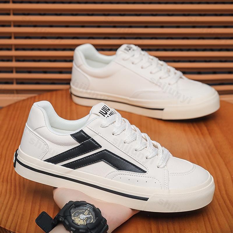 Мода Модный тренд Универсальные низкие повседневные парусиновые туфли для мужчин 2025 Осень Новинка Нишевый дизайн Удобные Нескользящие Кроссовки на шнуровке