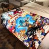 1 шт. Фланелевое одеяло с принтом Dragon Ball Super, Высокое качество, Для всех сезонов, Декор для дома, Тепло и уют, Идеально для рождественских подарков