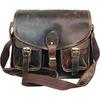 Genuine Buffalo Leather Shoulder Bag for Women In Brown Day Bag