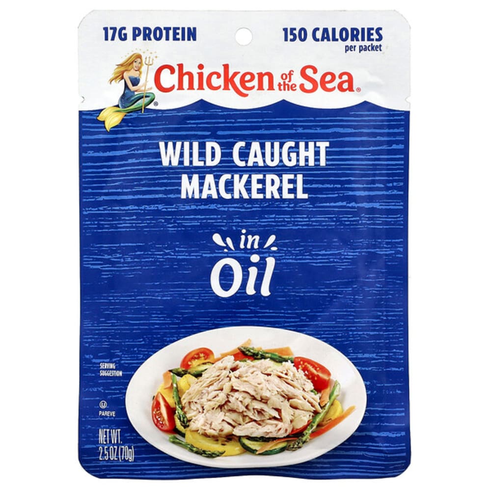 Chicken Of The Sea Wild Caught Mackerel In Oil 2 5 Oz 70 G