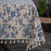 Скатерть Daddy Vintage Cotton Linen Printed Table Cover Tassel Tablecloth Household Coffee Table Cover Towel In Stock