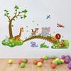 Removable Cartoon Forest Animal Wall Stickers Kids Room Decor DIY Art Decal