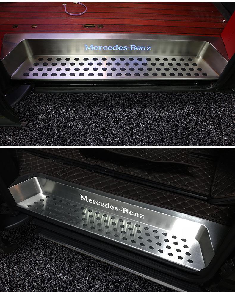 VITO V260L Защита заднего борта из нержавеющей стали накладка на порог