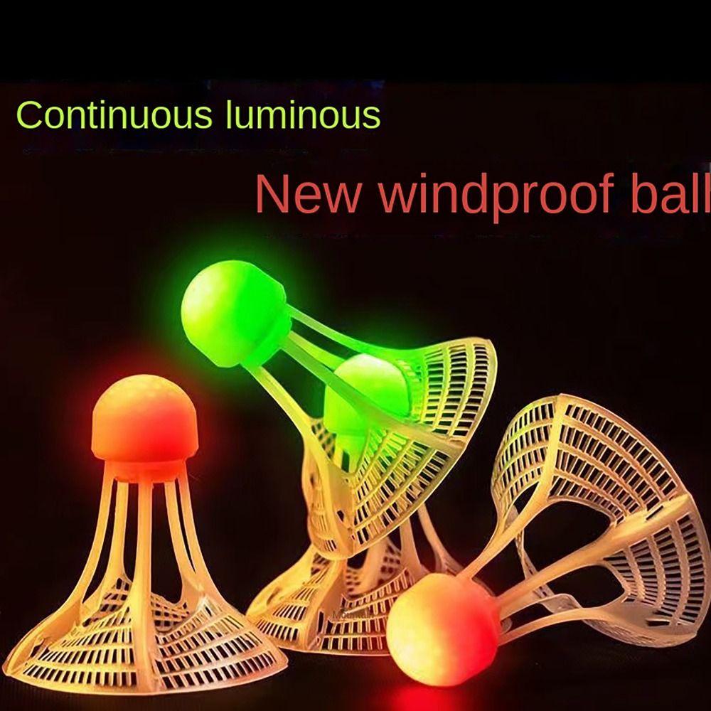 1/2/5pcs Super Resistant Fluorescent Shuttlecocks with LED Light LED Badminton Ball  Outdoor